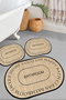 Mijölnir Juego de alfombrillas de baño de 3 piezas - Beige